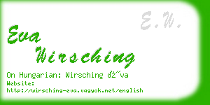 eva wirsching business card